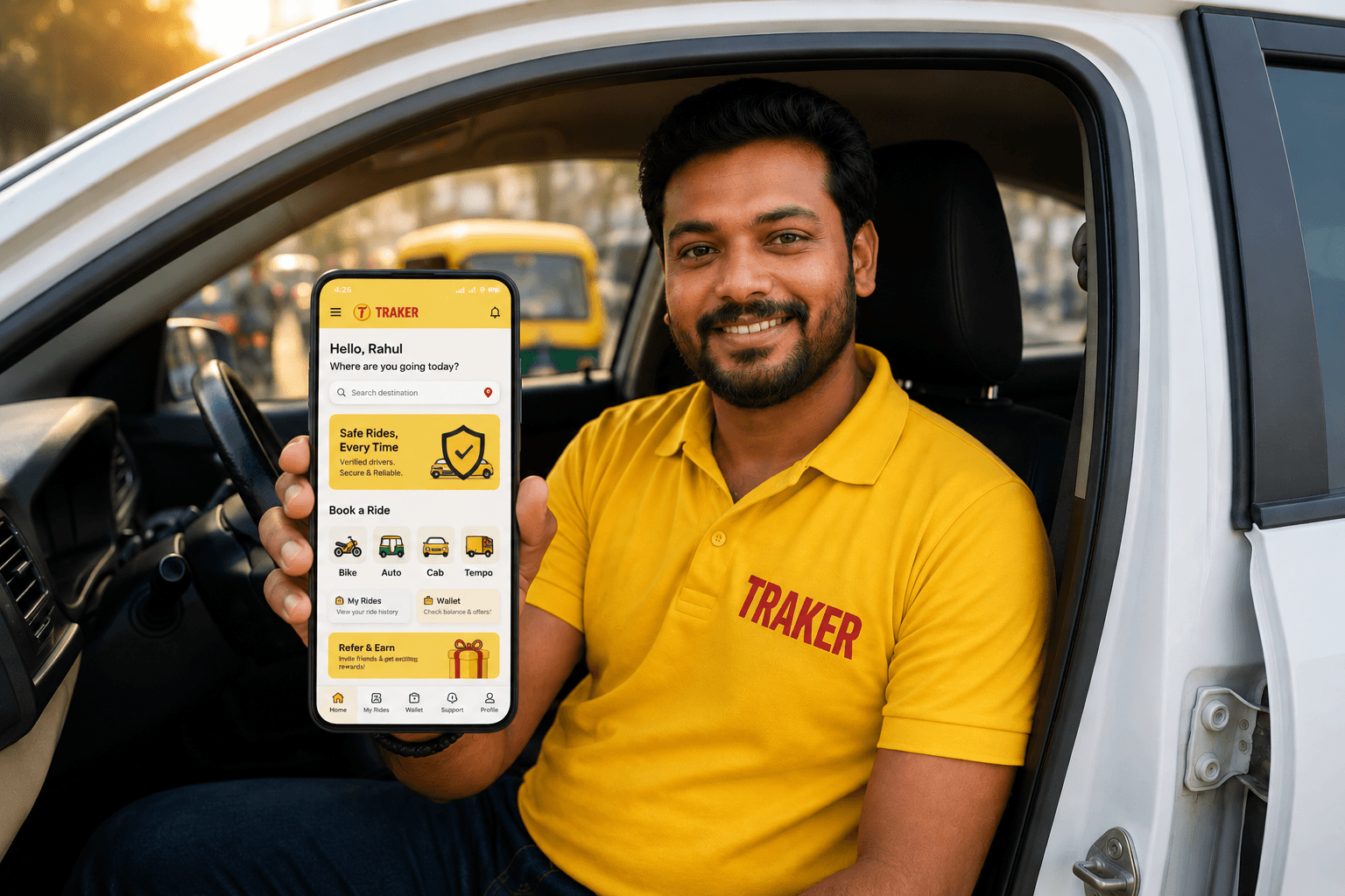 Traker Rider Traker App – One Platform for Rides, Deliveries & Local Mobility
